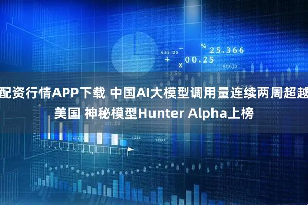 配资行情APP下载 中国AI大模型调用量连续两周超越美国 神秘模型Hunter Alpha上榜