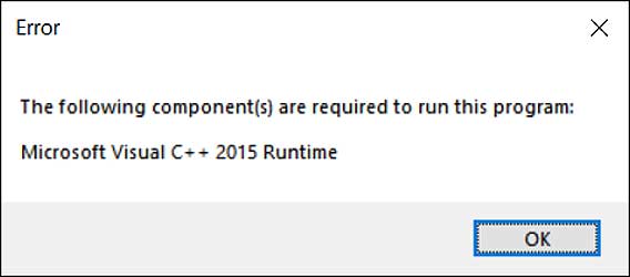 <b>Win10电脑运行程序缺少Microsoft Visual C++ 2015 Runtime怎么办？</b>